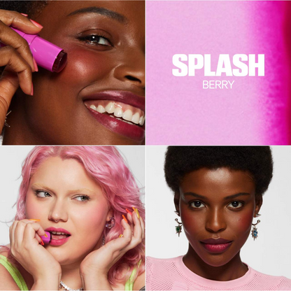 MILK MAKEUP
Cooling Water Jelly Tint Lip + Cheek Blush Stain - Splash - Berry Plum
